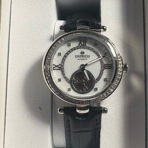 Empress Automatic Black and Silver Watch
